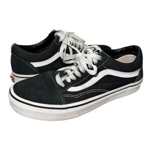 Unisex Vans Black/White Old Skool Skate Sneakers - 8W (6.5M)
